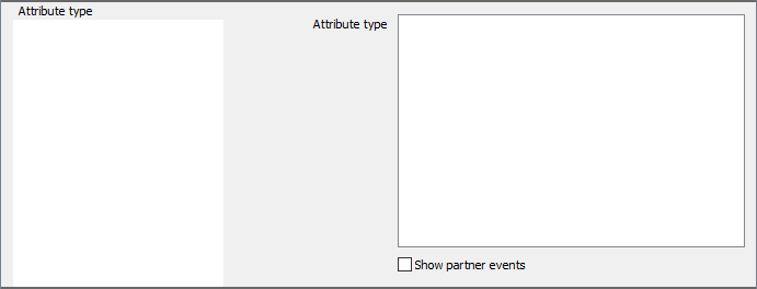 The Attribute Type Filter settings panel.