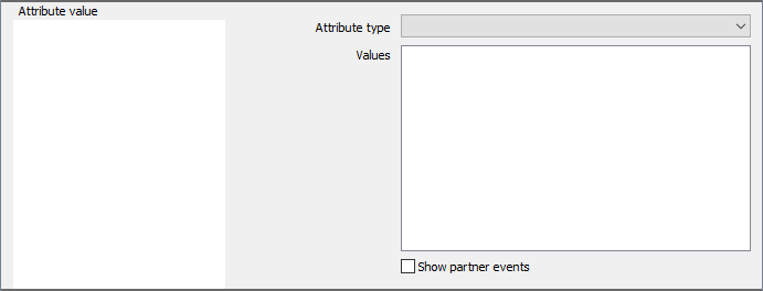 The Attribute Value Filter settings panel.