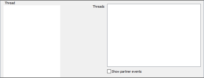 The Thread Filter settings panel