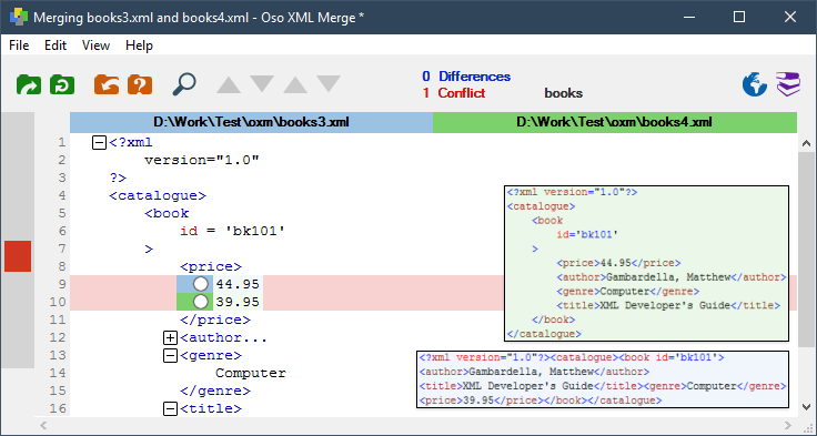 Oso XML Merge screenshot